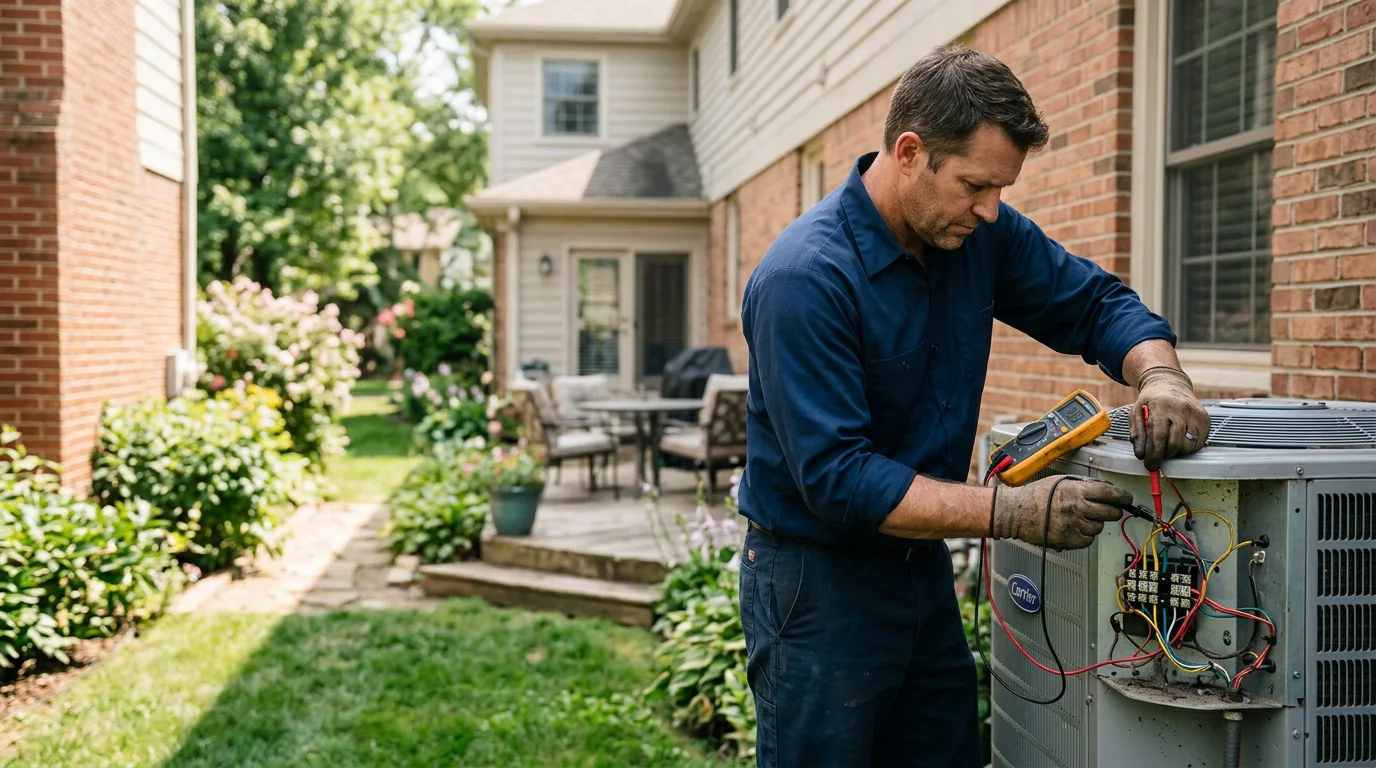 HVAC technician working near Kings Mountain, KY